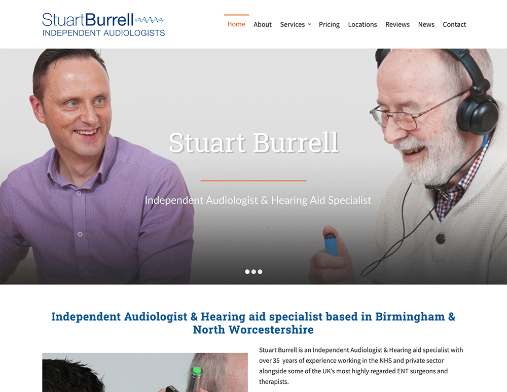 Stuart Burrell, audiologist in Birmingham